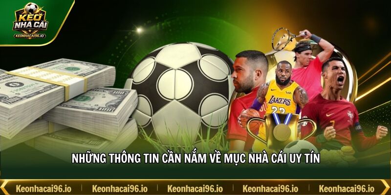 Những thông tin cần nắm về mục nhà cái uy tín