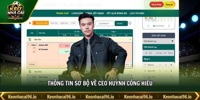 Thông tin sơ bộ về CEO Huỳnh Công Hiếu